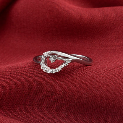 HeartBloom CZ ring