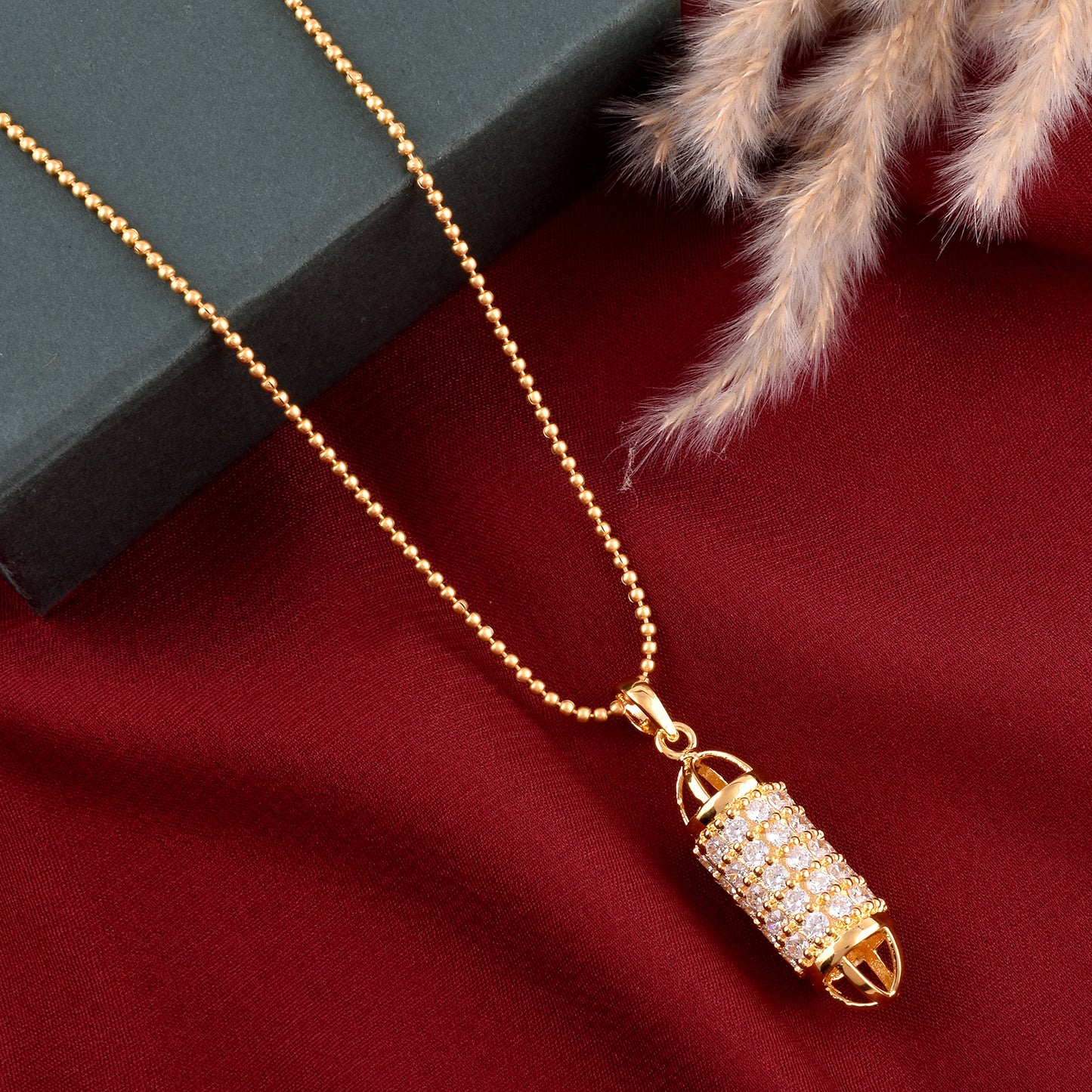 Capsule pendant necklace