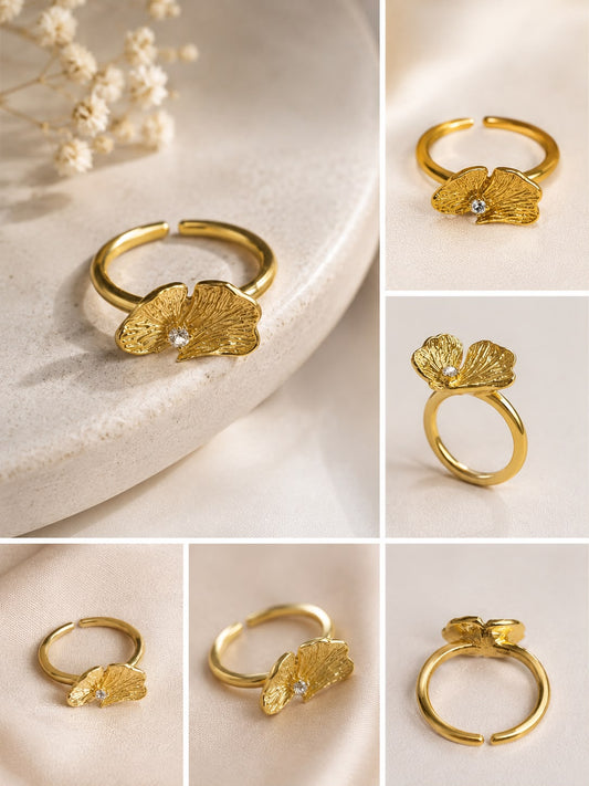 Aurelia Leaf Ring